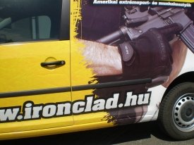 Ironclad nyomtatott teljesen becsomagolt autódekoráció, autó dekoráció