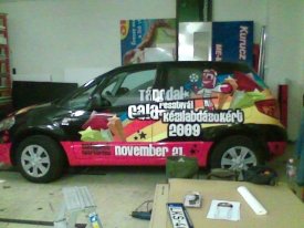 2009 kézilabda válogatott  autódekoráció, autó dekoráció