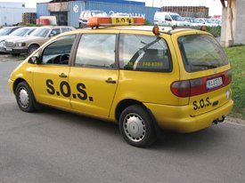 Ford Galaxy 2000, SOS autómentő  autódekoráció, autó dekoráció (MMM Trans Kft.)