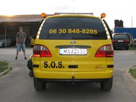 Ford Galaxy 2004, SOS autómentő  autódekoráció, autó dekoráció (MMM Trans Kft.)