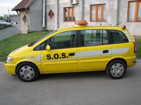 Opel Zafira 2005, SOS autómentő  autódekoráció, autó dekoráció (MMM Trans Kft.) 