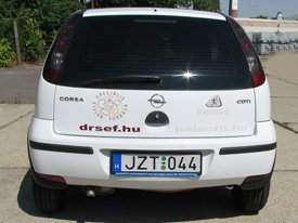 Dr. Sef Opel Corsa Van autó dekoráció, autódekorácó