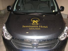 Semiramis Hotel autó dekoráció, autódekorácó