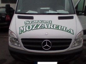Szarvasi mozzarella Mercedes Sprinter dobozos autódekoráció, autó dekoráció